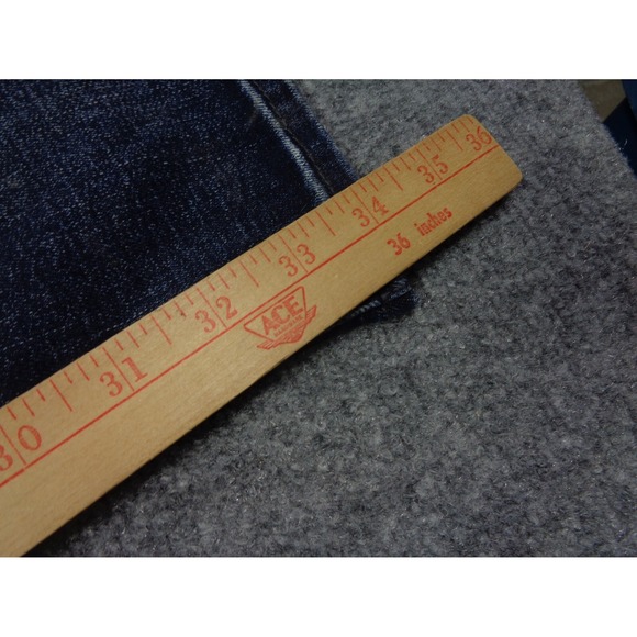 BKE Jean Men 32x34 Blue Jake Straight Buckle Denim Stretch Thick Stitch Werstern - Picture 13 of 13